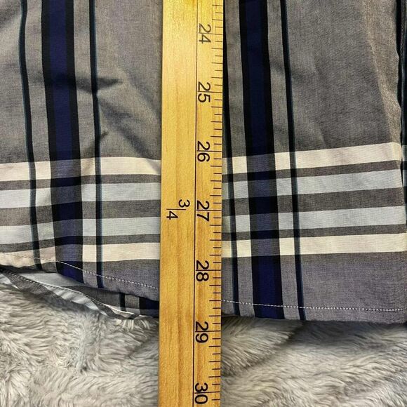 Bugatchi Shirt Mens XL Multicolor Long Sleeve Button Down Plaid Shaped Fit - Picture 9 of 9